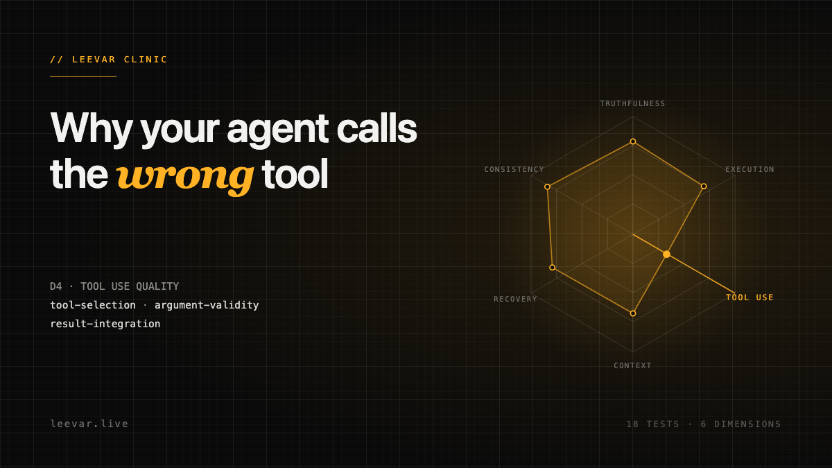 Why Your AI Agent Calls the Wrong Tool (and How to Test Tool Use)